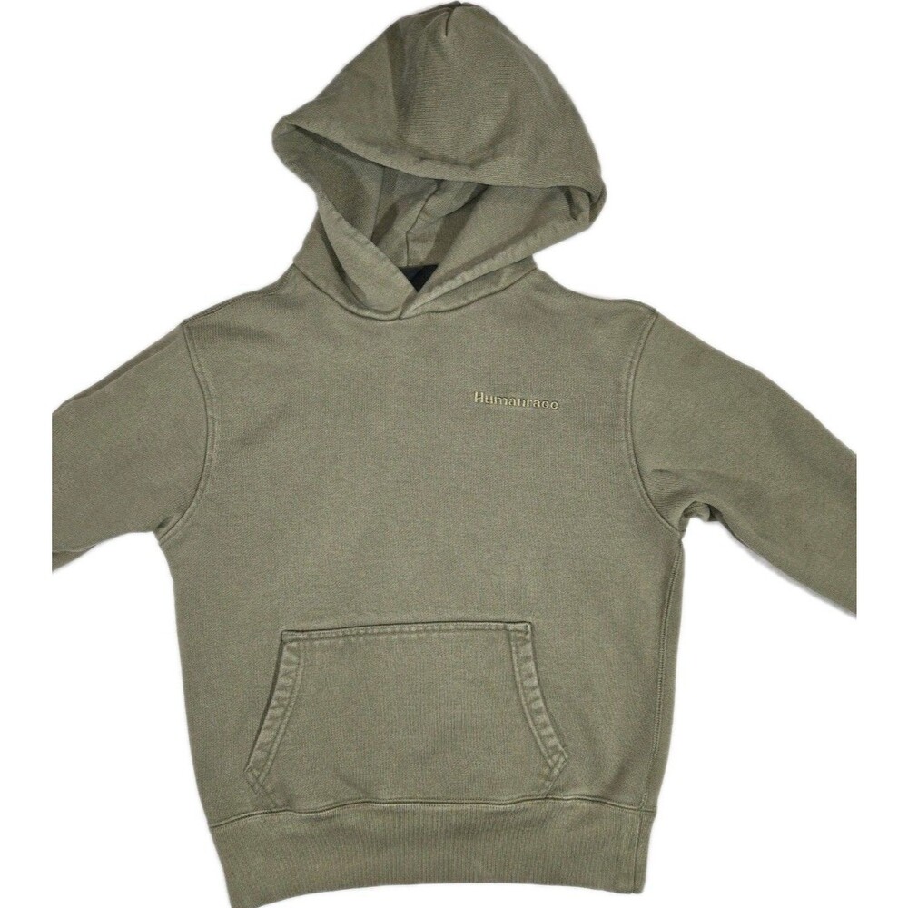 Adidas Pharrell Williams Humanrace Pullover Hoodie Olive Green Womens 2XS XXS